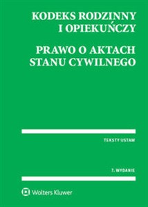 Kodeks rodzinny i opiekuńczy Prawo o aktach stanu cywilnego to buy in USA