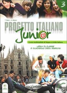 Progetto Italiano Junior 3 Podręcznik z ćwiczeniami z płytą DVD  