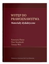 Wstęp do prawoznawstwa. Materiały dydaktyczne Polish bookstore
