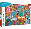 Puzzle 500 Disney Na przestrzeni lat - 