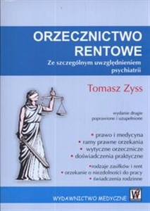 Orzecznictwo rentowe ze szczególnym uwzględnieniem psychiatri online polish bookstore