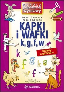 Kapki i wafki k, g, f, w Zabawy z głoskami  pl online bookstore