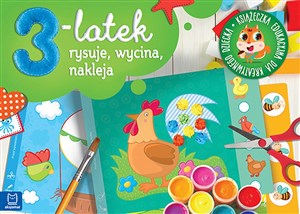 3-latek rysuje, wycina i nakleja. Książeczka edukacyjna dla kreatywnego dziecka in polish