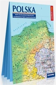 Polska Mapa ogólnogeograficzna i administracyjno-samochodowa laminowana mapa XXL 1:1 000 000 polish books in canada