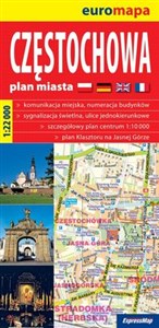 Częstochowa plan miasta 1:22 000 pl online bookstore