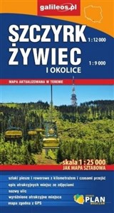 Szczyrk,  Żywiec i okolice. Mapa w skali 1:25 000 in polish