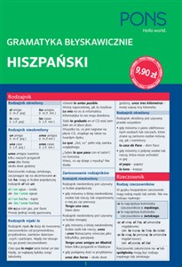 Gramatyka błyskawicznie hiszpański Polish Books Canada