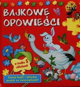 Bajkowe opowieści Książka z puzzlami w środku 5 układanek online polish bookstore