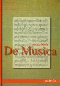 De musica vol. IV-V  Polish bookstore