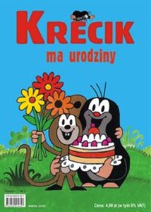 Krecik ma urodziny Kolorowanka A4 z barwnymi reprodukcjami polish books in canada