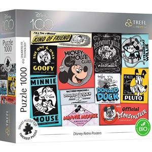 Puzzle 1000 Disney Retro Posters TREFL  buy polish books in Usa