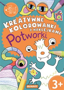 Kreatywne kolorowanki z naklejkami Potworki Zeszyt 5 bookstore