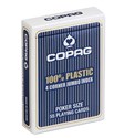 Karty do gry Copag  100 % Plasic 4 corner jumbo Index niebieskie - 