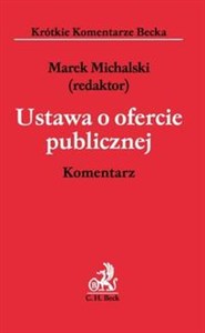 Ustawa o ofercie publicznej Komentarz - Polish Bookstore USA