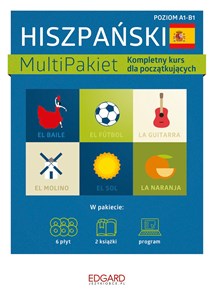 Hiszpański MultiPakiet Kompletny kurs dla początkujących  . Poziom A1-B1 Polish Books Canada