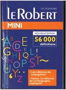 Dictionnaire le Robert mini langue francaise  