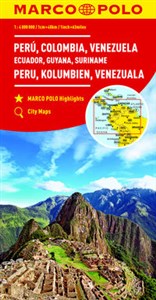 Peru Kolumbia Wenezuela Ekwador Gujana Surinam 1:4 000 000 bookstore