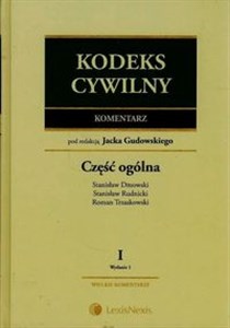 Kodeks cywilny Komentarz 1 Część ogólna polish books in canada