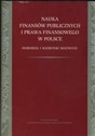 Nauka finansów publicznych i prawa finansowego w Polsce Dorobek i kierunki rozwoju  