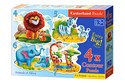 4x1 Puzzle konturowe 4-5-6-7 Animals of Africa - 