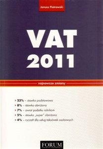 VAT 2011 Najnowsze zmiany buy polish books in Usa