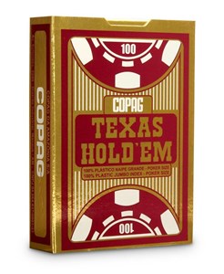 Texas Holdem Gold Jumbo Face czerwone Polish bookstore