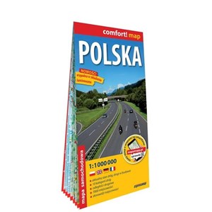 Polska mapa samochodowa laminowana 1:1 000 000 to buy in Canada