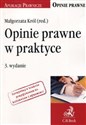 Opinie prawne w praktyce buy polish books in Usa