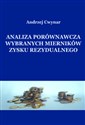 Analiza porównawcza wybranych mierników zysku rezydualnego Canada Bookstore