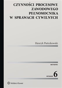 Czynności procesowe zawodowego pełnomocnika w sprawach cywilnych to buy in Canada