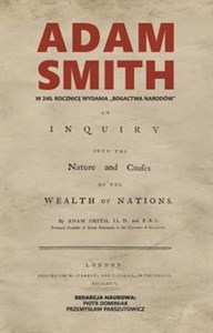 Adam Smith W 240 rocznicę wydania „Bogactwa narodów” online polish bookstore