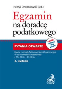 Egzamin na doradcę podatkowego Pytania otwarte Polish Books Canada