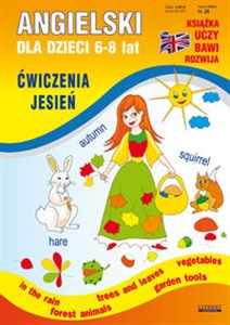 Angielski dla dzieci 6-8 lat Ćwiczenia Jesień In the rain Forest animals Trees and leaves Garden tools Vegetables online polish bookstore