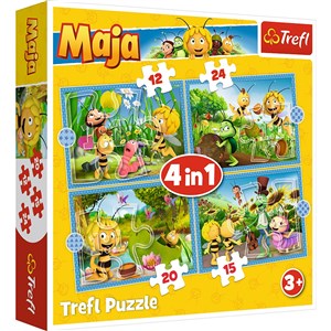 Puzzle 4w1 Przygody Pszczółki Mai  
