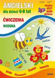 Angielski dla dzieci 6-8 lat Ćwiczenia Wiosna Birds Flowers Easter Insects  