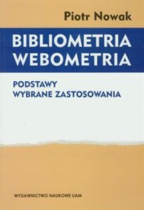 Bibliometria Webometria Podstawy Wybrane zastosowania online polish bookstore