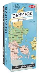 Puzzle Mapa Danii 1000  pl online bookstore