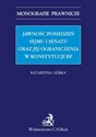 Jawność posiedzeń Sejmu i Senatu oraz jej ograniczenia w Konstytucji RP Canada Bookstore
