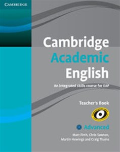 Cambridge Academic English C1 Advanced Teacher's Book online polish bookstore