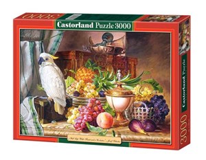 Puzzle Still Life With Fruit and a Cockatoo, Josef Schuster 3000  - Polish Bookstore USA