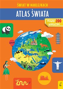 Atlas świata Świat w naklejkach chicago polish bookstore