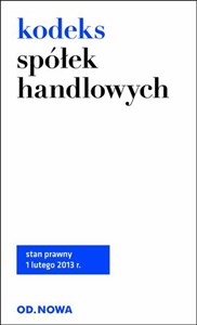 Kodeks spółek handlowych Polish bookstore