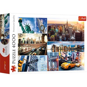 Puzzle Nowy Jork - kolaż 4000 books in polish