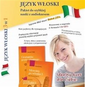 Język włoski Pakiet do szybkiej nauki z audiokursem Pakiet Polish bookstore