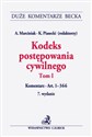 Kodeks postępowania cywilnego Tom 1 - 