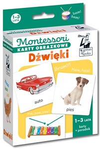 Montessori Karty obrazkowe Dźwięki (1-3 lata) Kapitan Nauka Polish bookstore