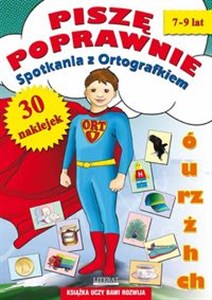 Piszę poprawnie Spotkania z Ortografkiem 7-9 lat 30 naklejek books in polish