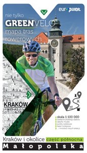 Kraków i okolice- część północna mapa tras rowerowych nie tylko GREEN VELO - Małopolska pólnocna polish books in canada