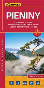 Pieniny mapa turystyczna 1:25 000 Szczawnica 1:10 000, Krościenko nad Dunajcem 1:15 000, Jezioro Czorsztyńskie 1:25 000 to buy in Canada