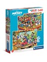 Puzzle 2w1 super color Mickey and Przyjaciele 21620 - 